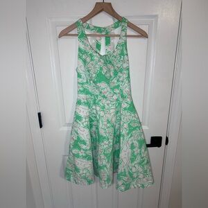 Lilly Pulitzer Zo beach dress Glenda Green Print Size 0 $198 MSRP
